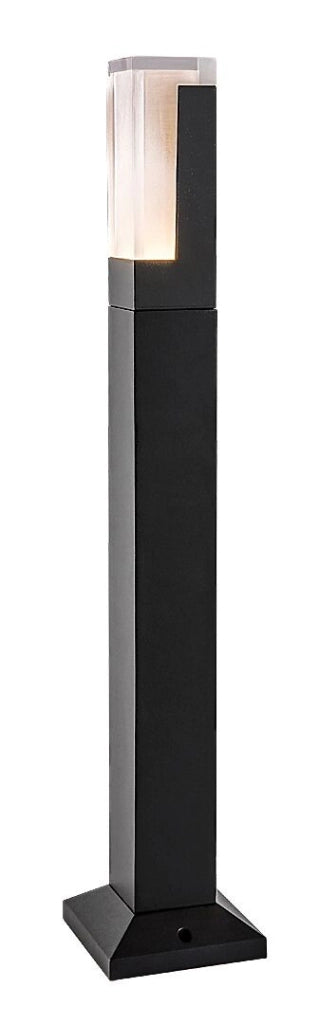 Lampione da giardino nero quadrato 60cm LED 7W IP54 Rabalux