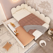 Letto Imbottito con Ausziehbett ¨C MINIMAL ¨C Velluto Beige 90x200 cm