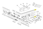 100066/2 DADO M6 ALTO ZINCATO BASIC BAZER RICAMBIO