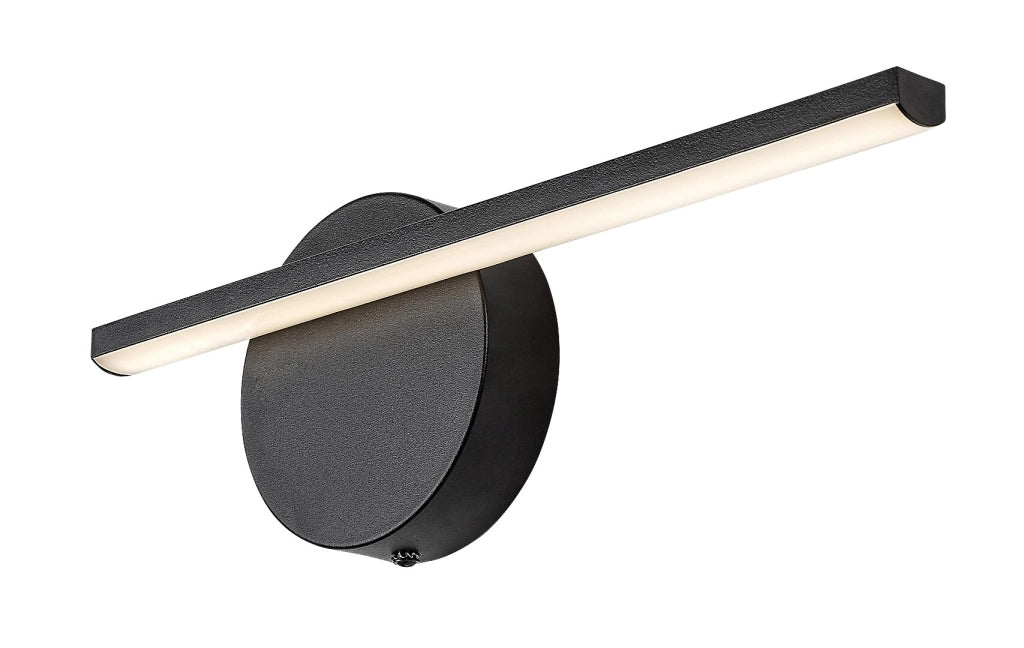 Applique moderna nera 33cm LED 6W 4000K Rabalux Sabira
