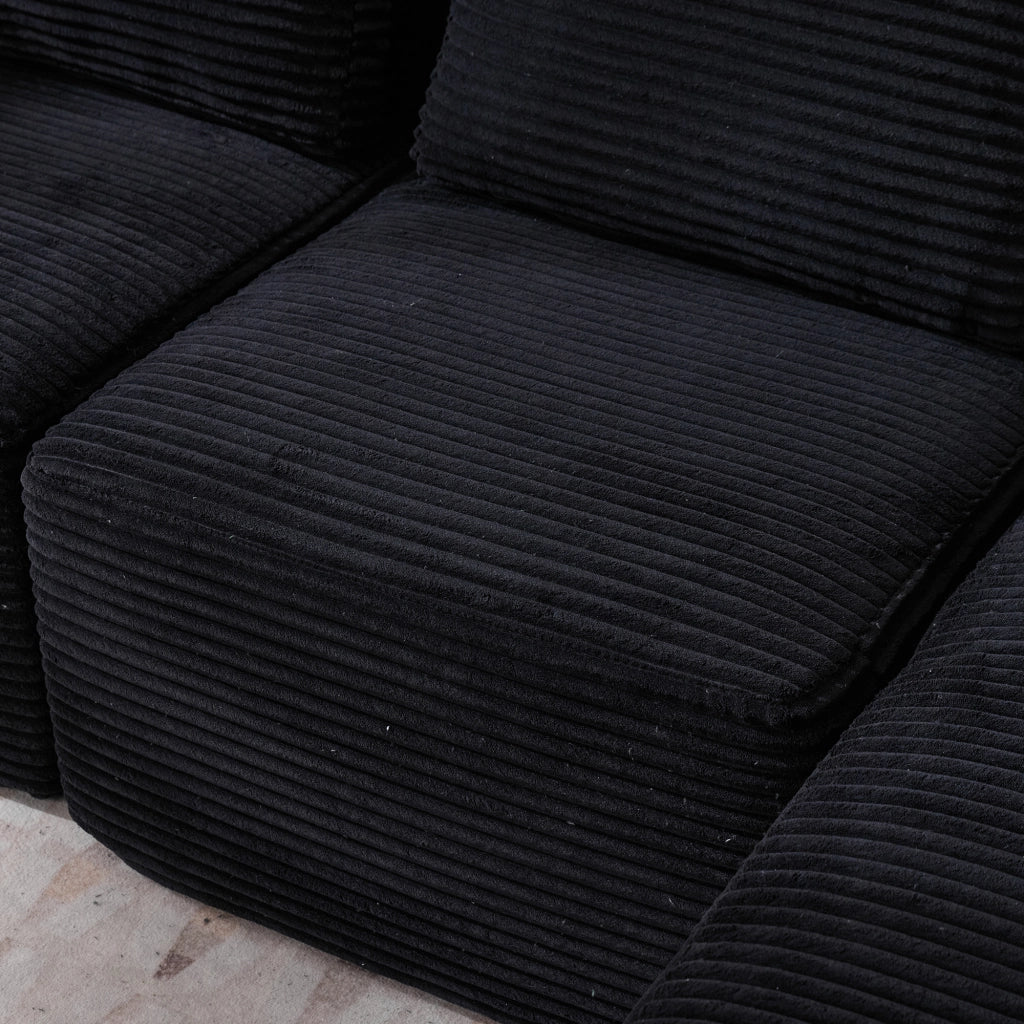Divano 2 Posti con Cuscini e Portabicchieri ¨C MINIMAL ¨C Tessuto, 265 cm