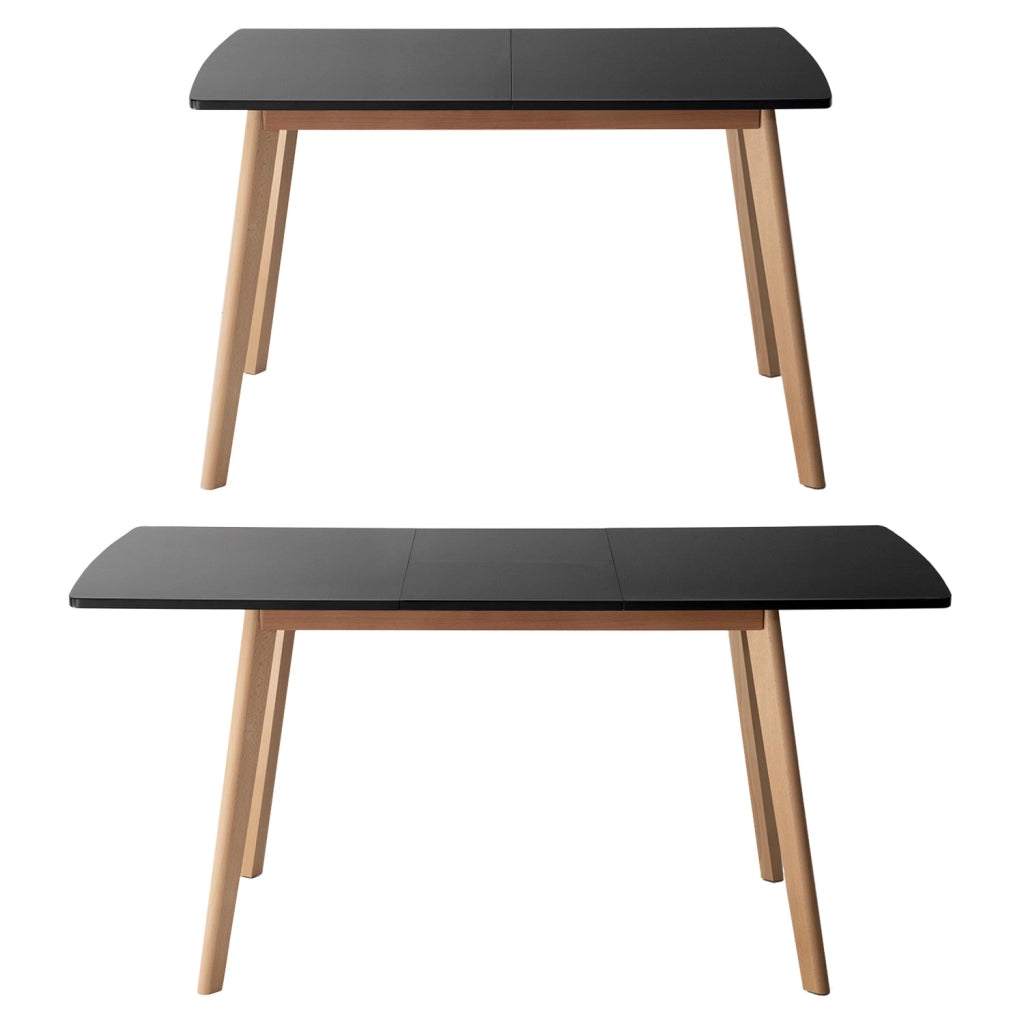 Tavolo HELGA allungabile 120 / 160 cm nero