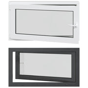 Finestra per Soffitta RISOR 110 x 50 cm PVC e Vetro Antracite CFW9745291