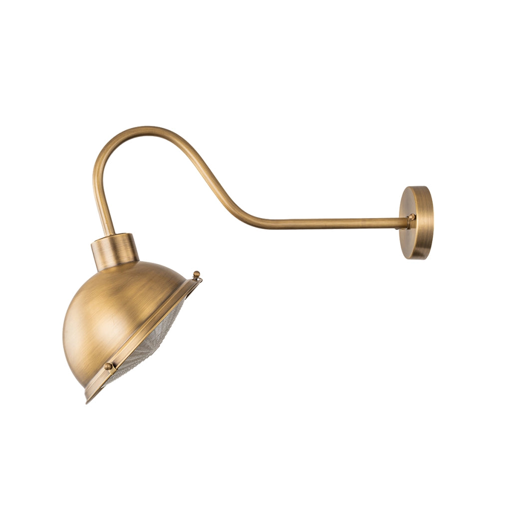 Applique esterna industriale ottone E27 60W Chiswick Elstead