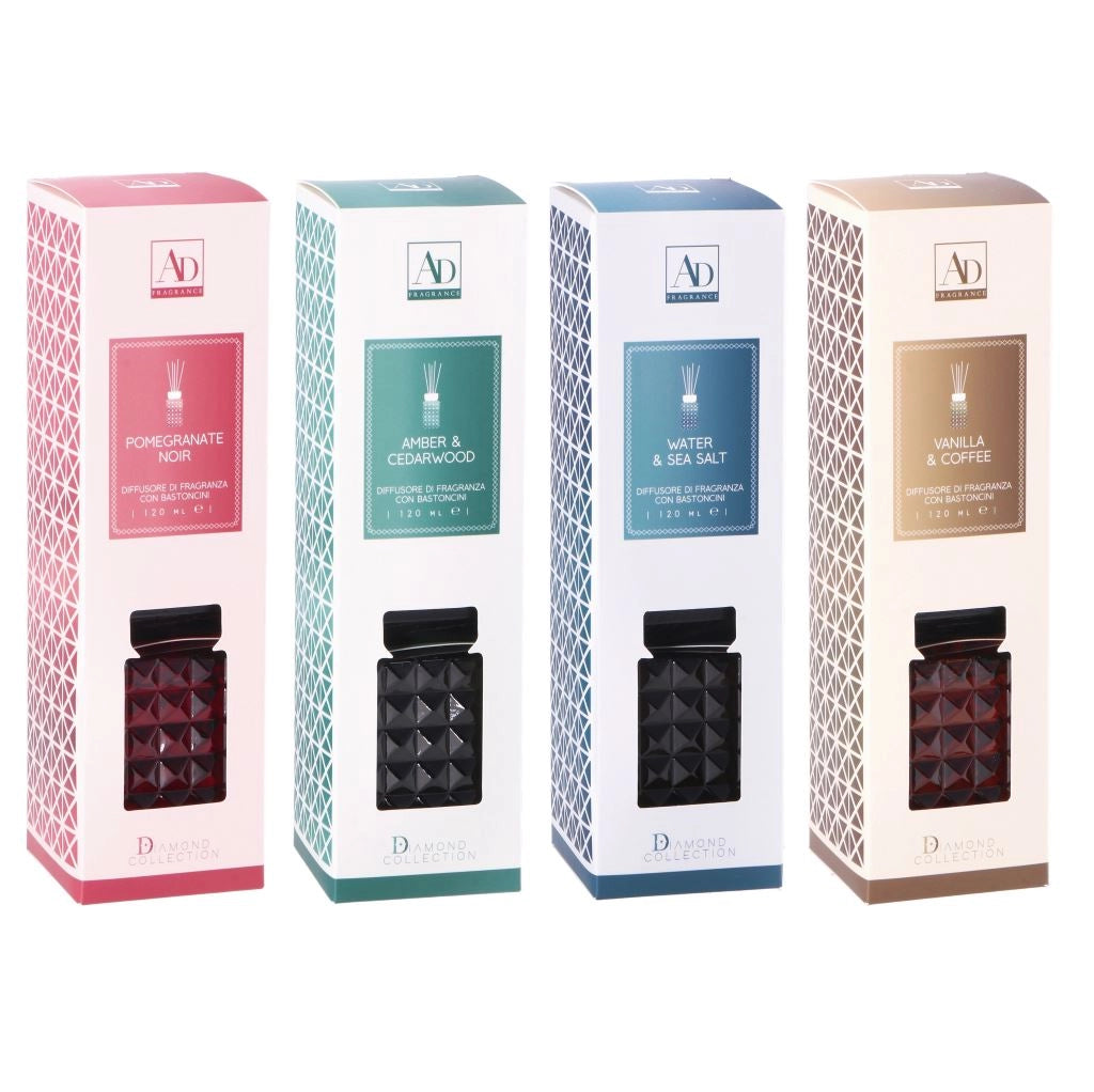 1 Pezzo Diffusore Profumo con Bastoncino 120 ml 4 Fragranze