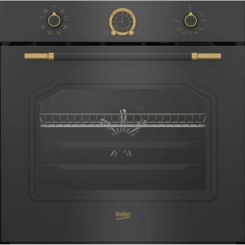 BEKO FORNO BEYOND MULTIFUNZIONE, 8 FUNZIONI, ANTRACITE, RUSTICO, CLASSE A, 71 LITRI, AEROPERFECT® RBIM19200AD