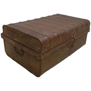 Valigia artigianale in metallo, 67x37x25h cm