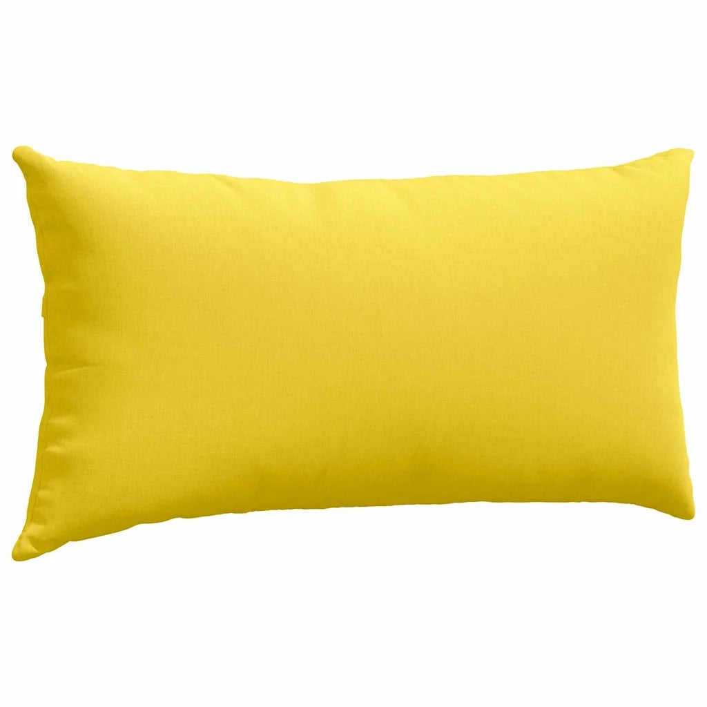 Cuscini da Divano 2 pcs Giallo Chiaro 80 x 40 cm Tessuto 42013705