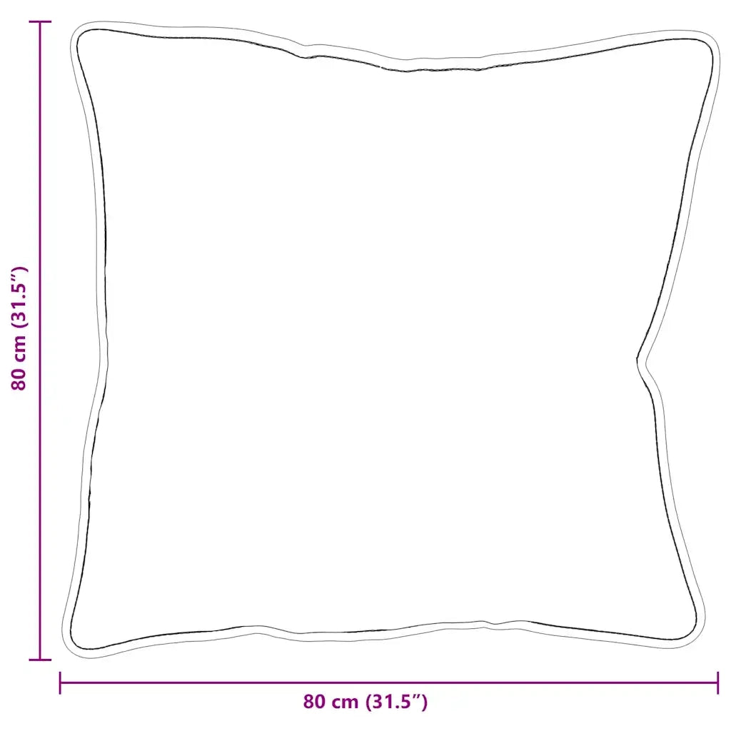 Cuscino con cuscino Bianco 81 x 81 x 40 cm Cotone e Poliestere 42007799