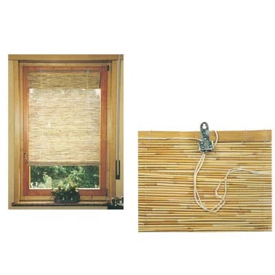 TAPPARELLA CANNE BAMBOO  + CARRUCOLE CM 150 H.CM 300