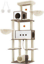 Piramide a gru - Pannello di sostegno - Piuma - Sisal - Struttura robusta - Montaggio semplice - Progetto anti-sbancamento - 60cm x 60cm x 197cm