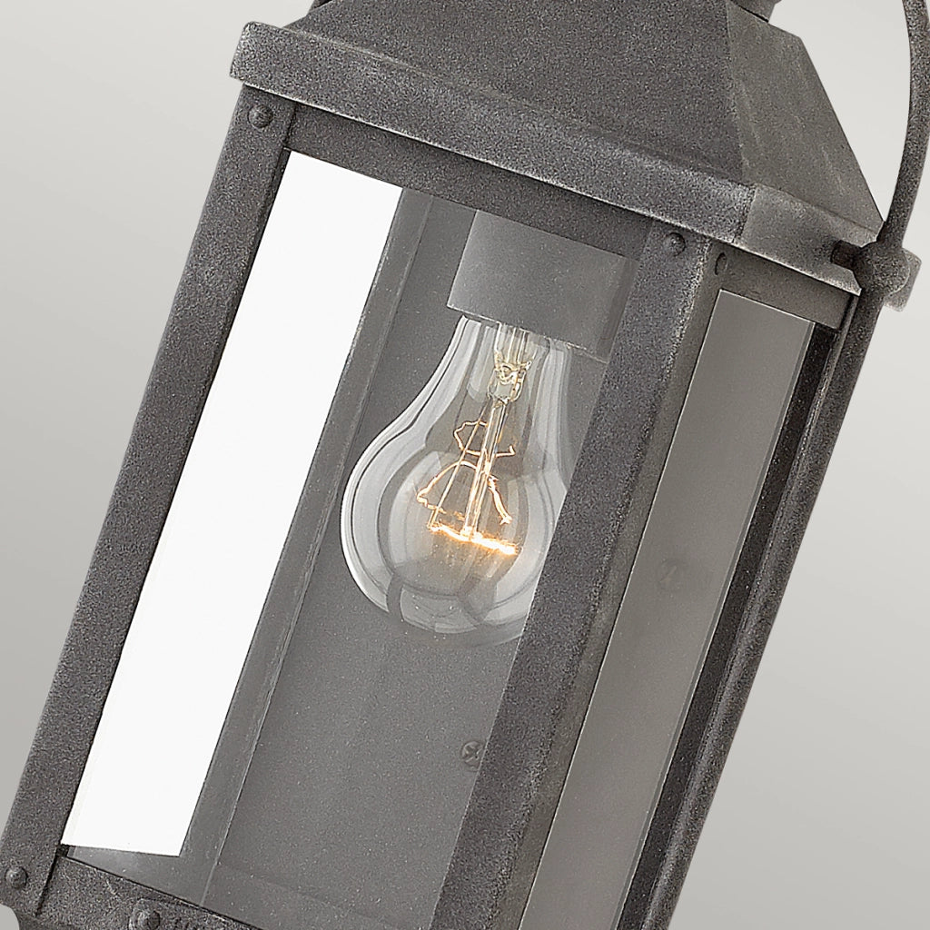 Applique esterna Anchorage zinco anticato E27 60W Quintiesse