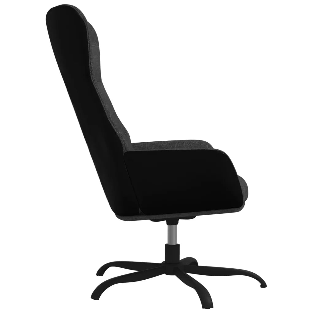 Sedia Relax Grigio Scuro in Tessuto 341092