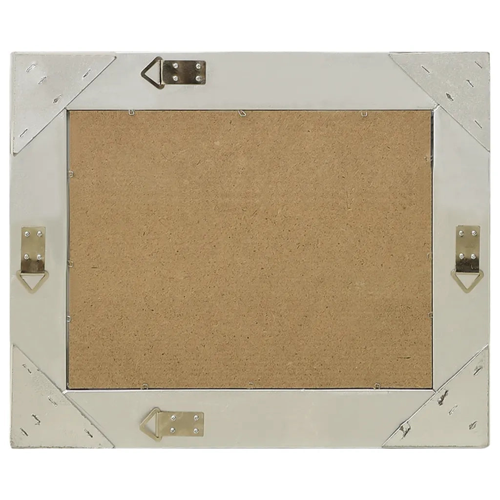 Specchio da Parete Stile Barocco-Specchio a Muro-Specchio Decorativo 50x40 cm Argento