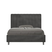 Letto 1 Piazza e Mezzo 120x190 cm con Rete Agueda Grigio