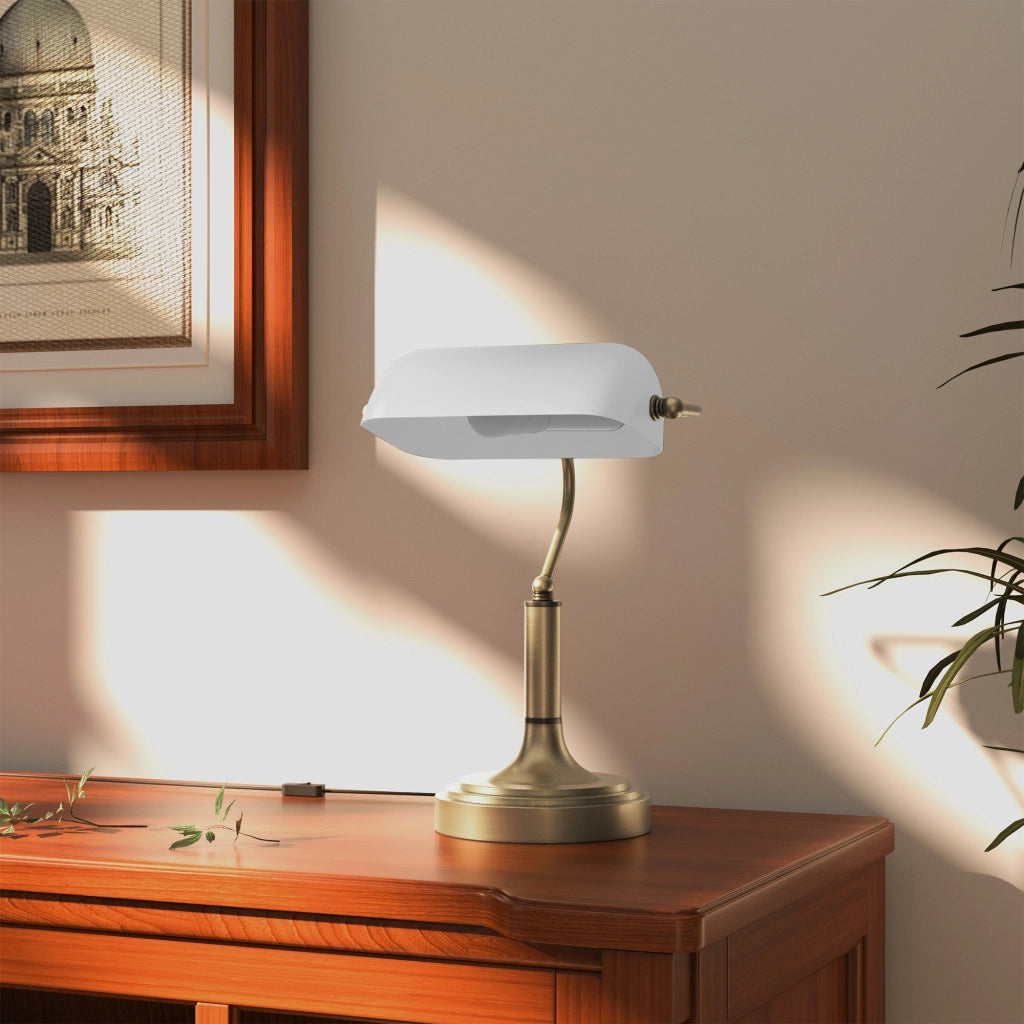 Lampada da Scrivania con Interruttore Basculante ¨C Minimal ¨C Bianco