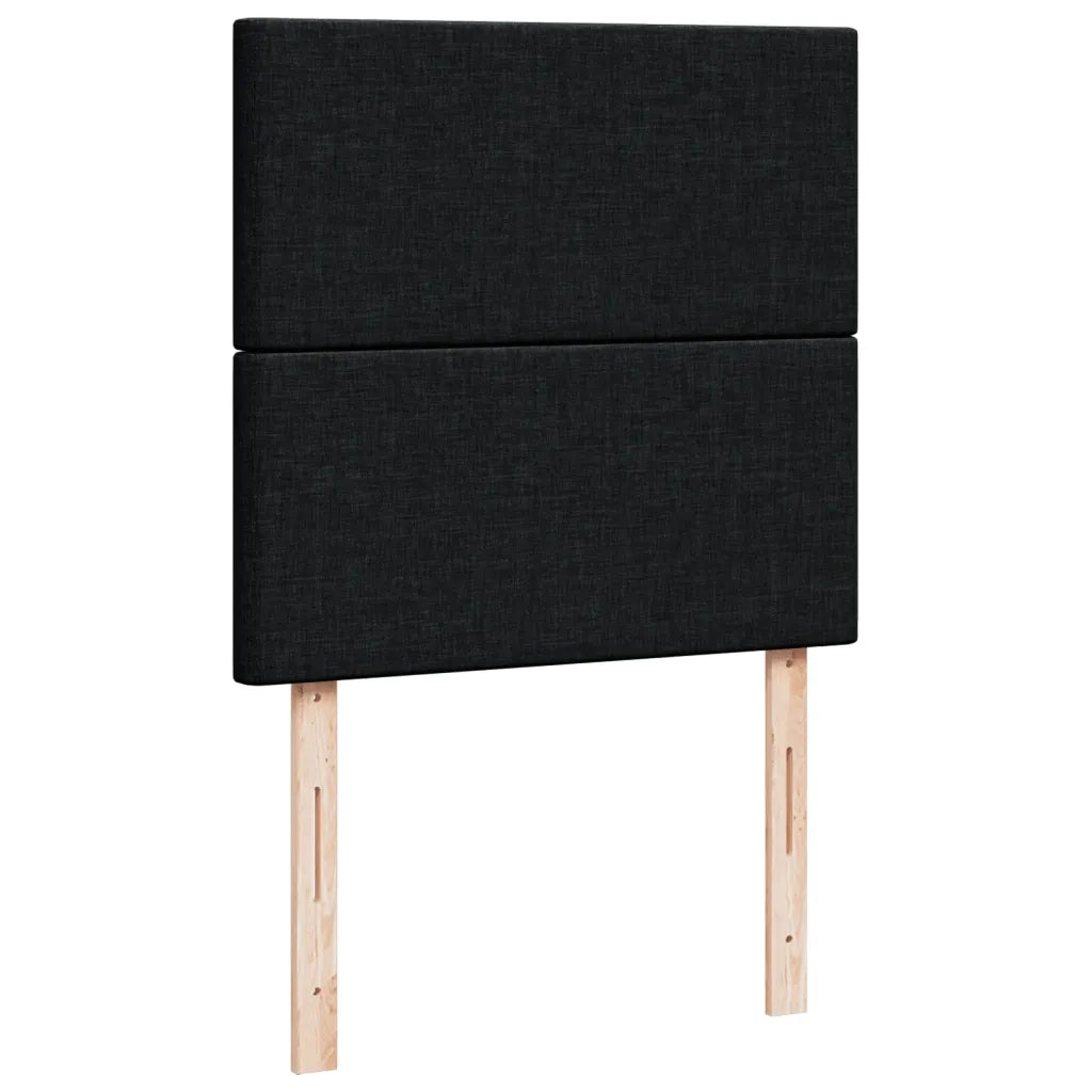 Giroletto a Molle con Materasso Nero 80x200 cm inTessuto 3293402