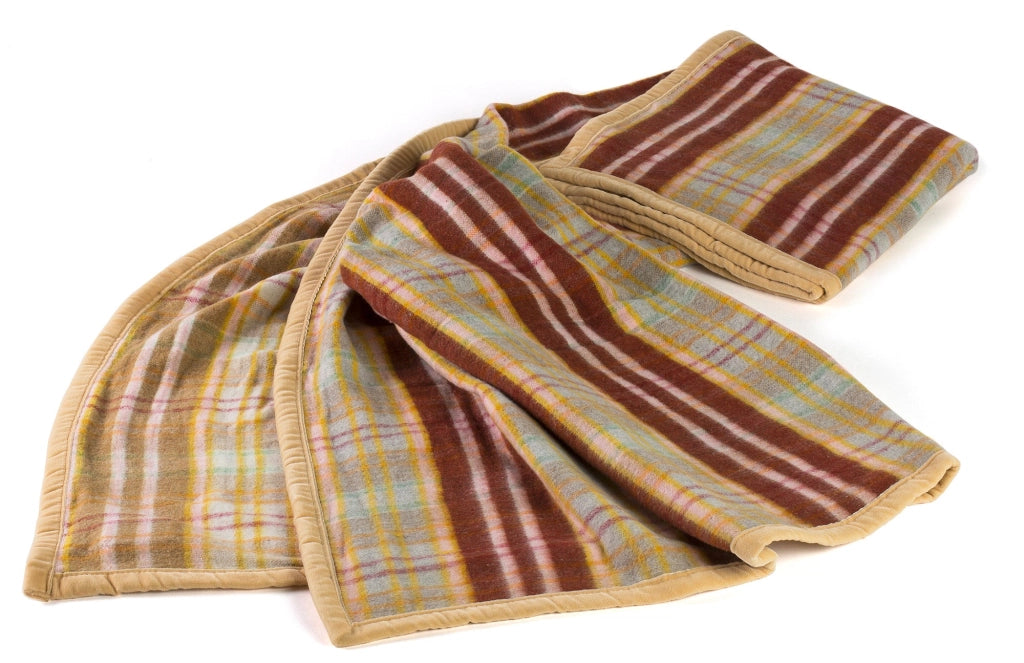 Coperta Elettrica Elettrocoperta Singola in Misto Lana Scozzese