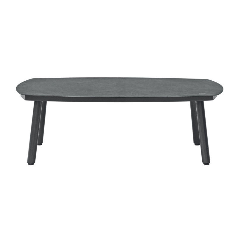 Salotto Cadice Alluminio Antracite Bracciolo Effetto Legno Moia