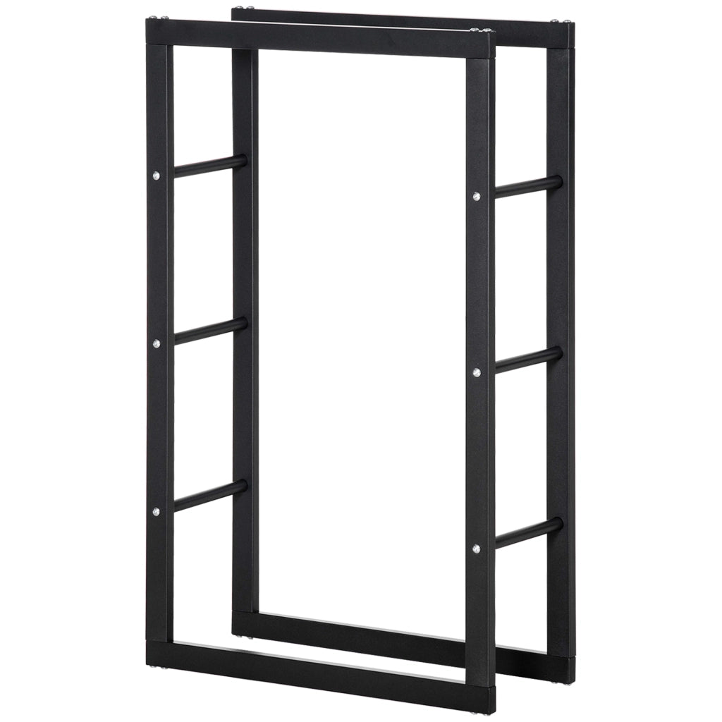 Porta Legna da Esterno ¨C zephmum ¨C Ferro 60x25x100 cm
