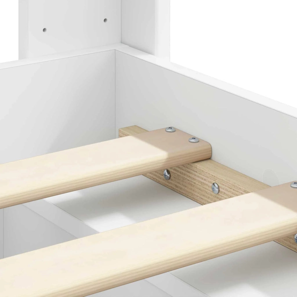 Struttura del letto con stoccaggio e testata 3 pcs 3413845
