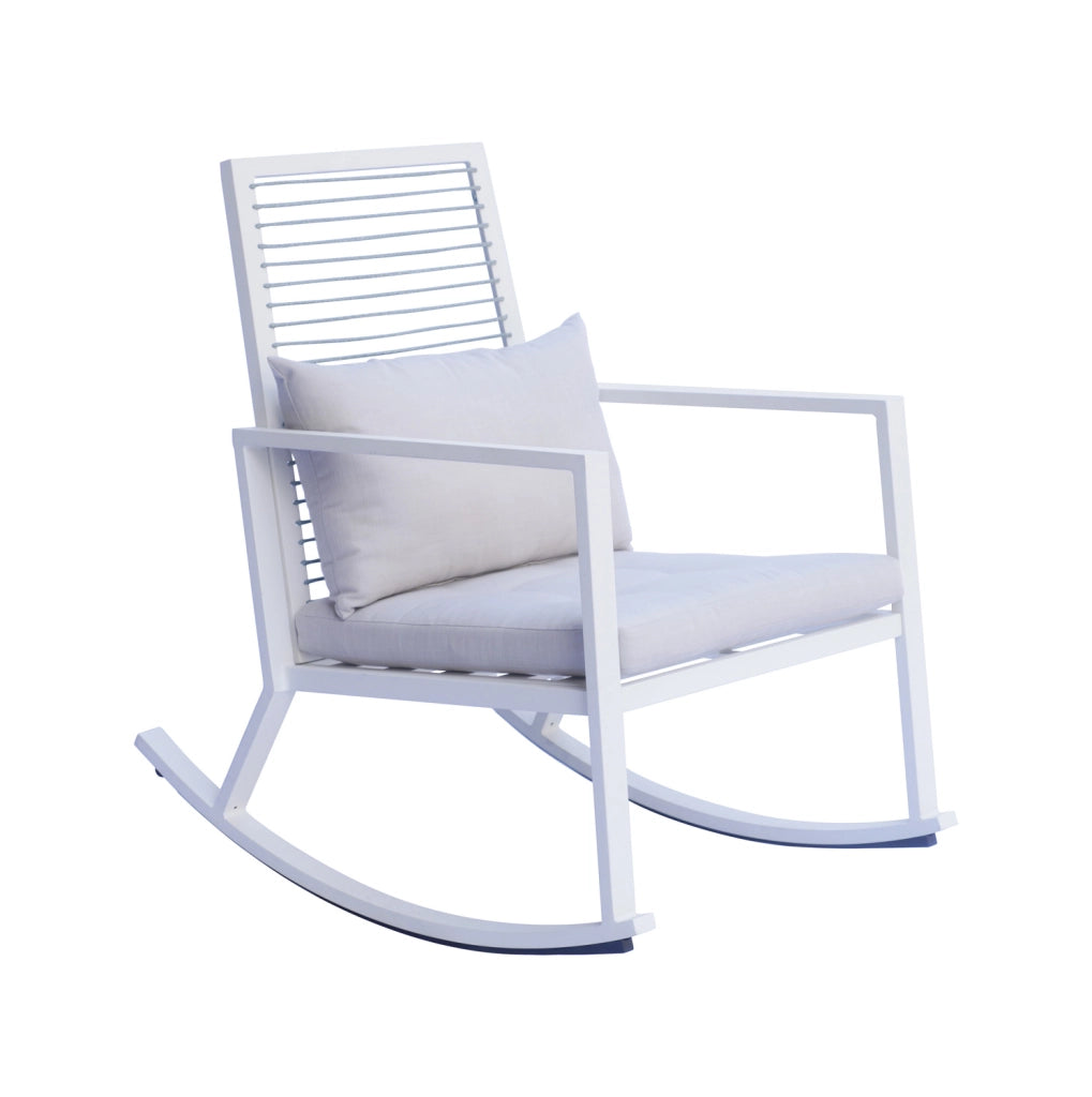 Poltrona A Dondolo  Pz Colore: Bianco