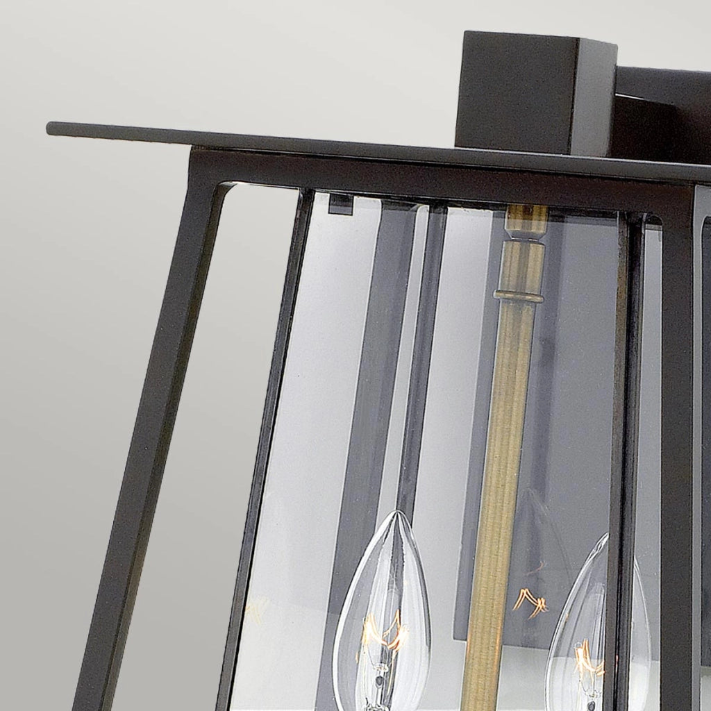 Applique esterna Walker bronzo/ottone E14 2 luci Hinkley