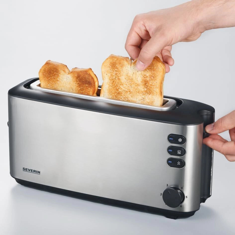 Severin AT2515 tostapane 2 fetta/e 1000 W Acciaio inox