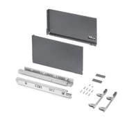 Cassetto esterno Vertex 60kg, altezza 242 mm, profondità 500 mm, Acciaio, Verniciato bianco