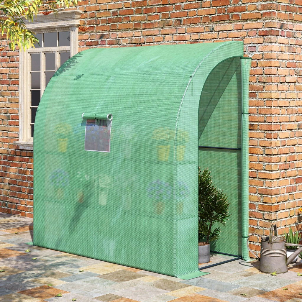 Serra da Giardino con Finestre e Scaffali ¨C Zephmum ¨C Verde 200x100x215 cm