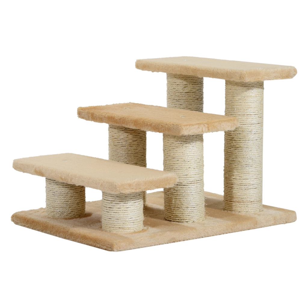Scala per Cani e Gatti Pieghevole 3 Gradini ¨C Minimal ¨C Creme 34 cm