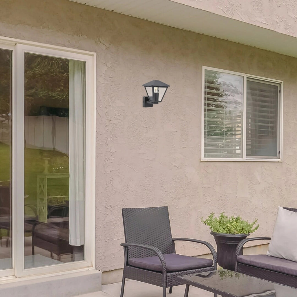 Applique esterna classica Paravento nera E27 IP44 Rabalux