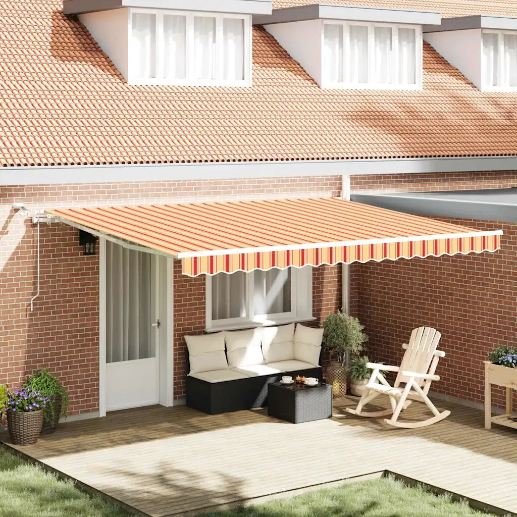 Tenda Retrattile Giallo e Arancione 450 × 300 cm 3330902