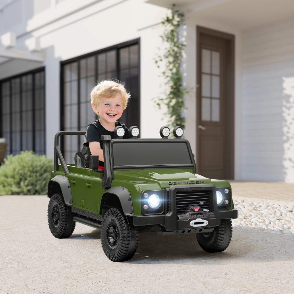 Macchina Bambini Verde 12V LED Telecomando Sospensioni ¨C Minimal ¨C Verde