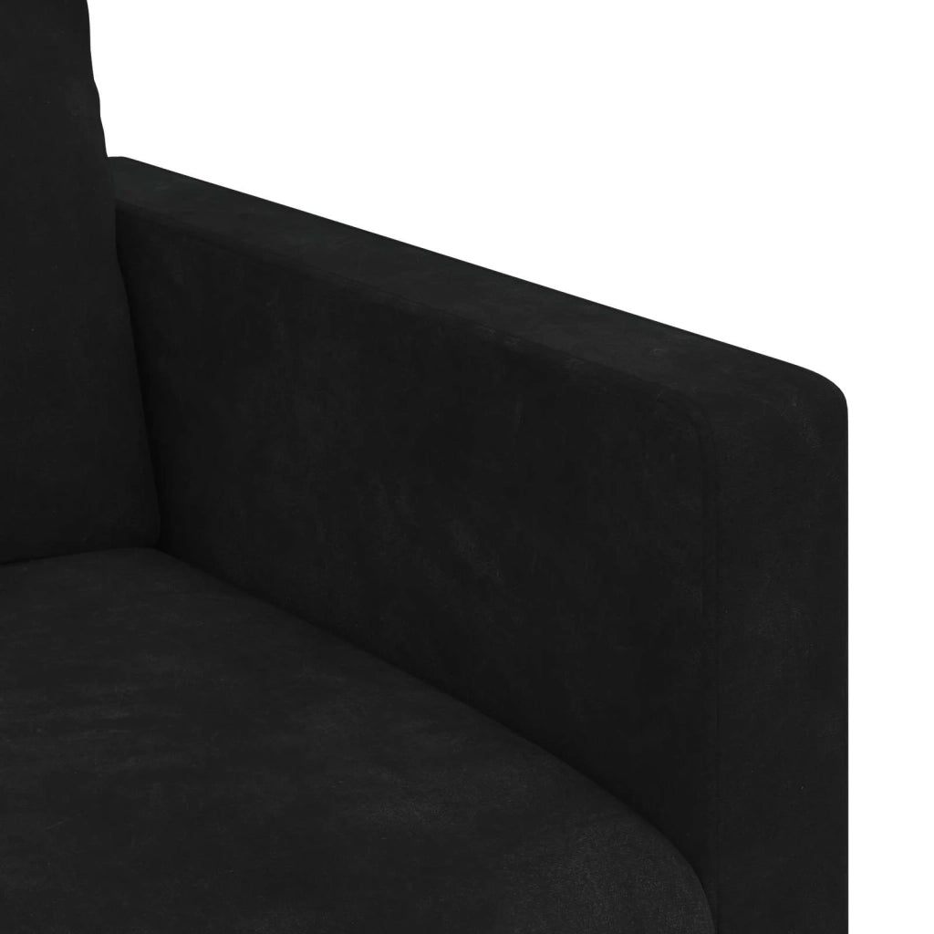 Divano | Divano da soggiorno | Sofa Nero 78 x 78 x 80 cm Velluto