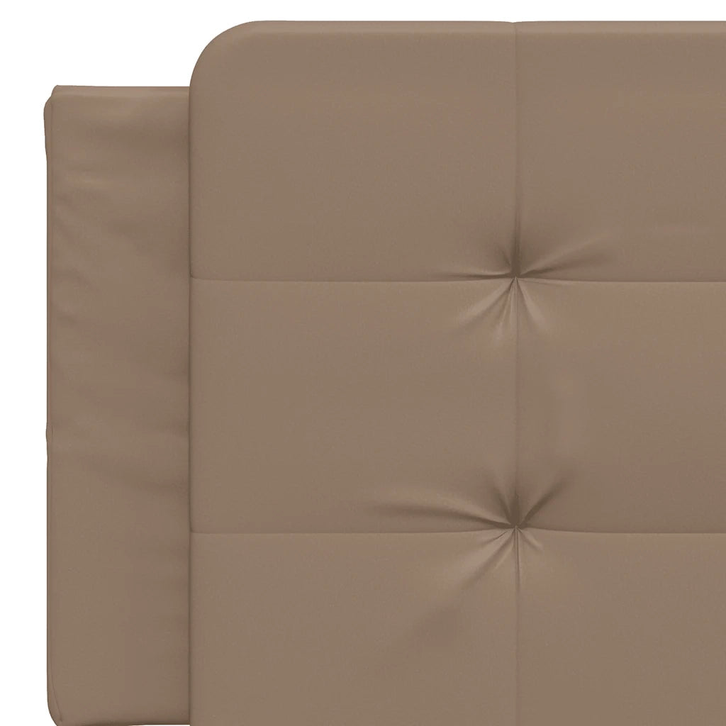 Letto matrimoniale | Letto per adulti | Giroletto senza Materasso Zadar Cappuccino 160x200 cm in Similpelle