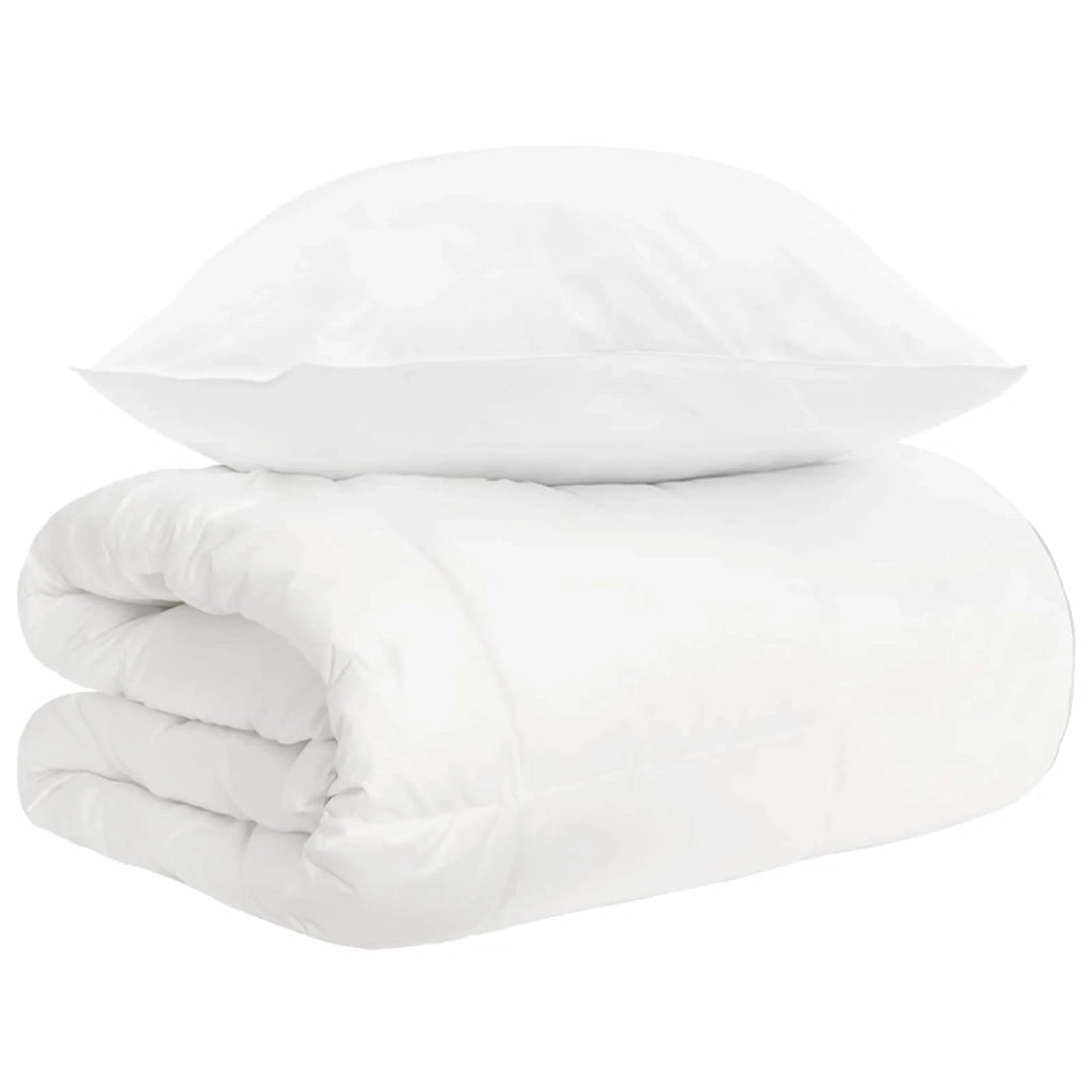 Set di Piumoni 3 pz Bianco Fibra di bambù 3432130