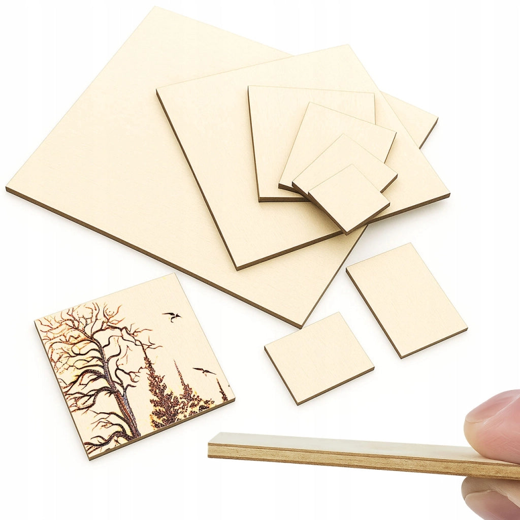 Formato LaserSmooth 10x10x2.5 – Compensato Tecnico | 2,5 mm | Classe I | Liscio e Levigato
