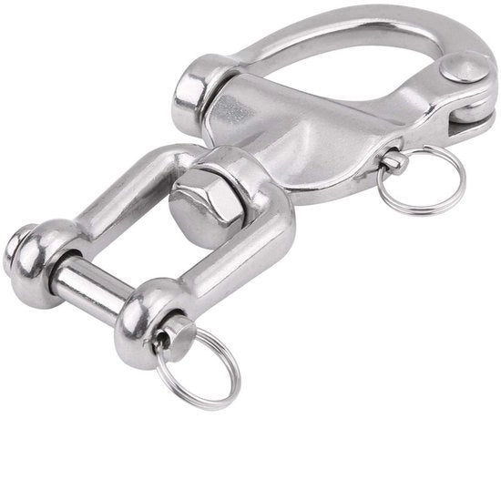 Ferramenta a U con Cerniera - 7cm/12.8cm - Minimo Carico di Rottura 1438.78/1978.32 - Alta Qualità in Acciaio Inossidabile