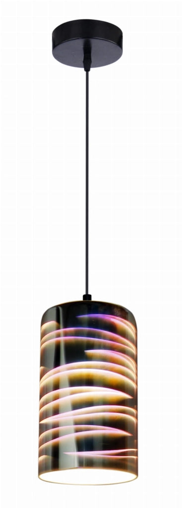 Lampada a sospensione Candellux Galactic Ø12 E27 nera