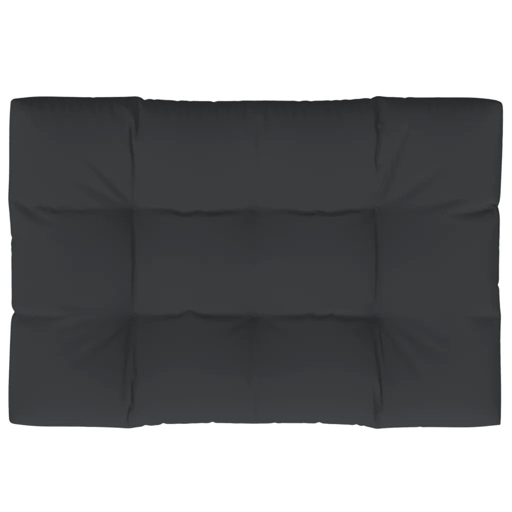 Cuscino per Pallet Nero 120x80x12 cm in Tessuto 360520