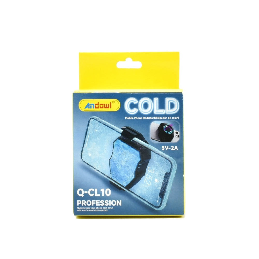 Trade Shop - Radiatore Di Raffreddamento Ventilatore Usb Led Rgb Ventola Smartphone Q-cl10 -
