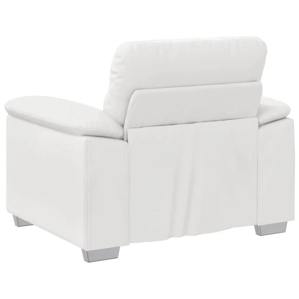 Poltrona | Sedia Relax Bianca 100x81x84 cm in Similpelle