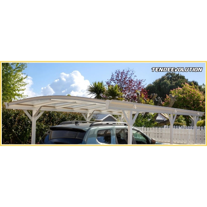 Telo PVC Impermeabile Arancione | Telone Solo Rinforzato Sui Lati 650g/mq | Copertura Esterna | 6x10m | Resistente Protezione Multiuso