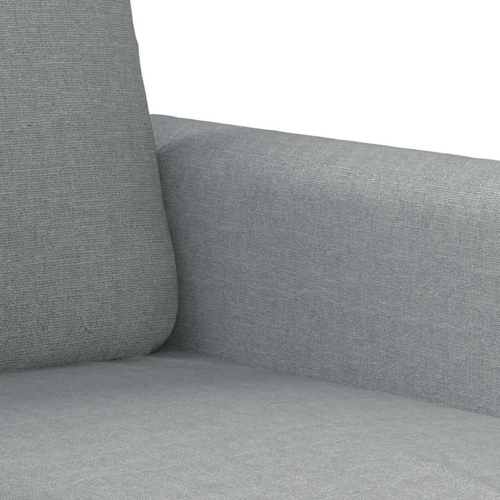 Set di Divani 2 pz con Cuscini Grigio Chiaro in Tessuto 3202118