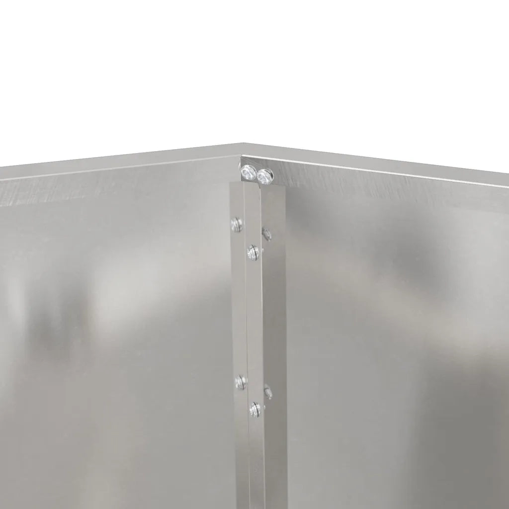 Fioriera Argento 50 x 50 x 40 cm Acciaio Inox 884060