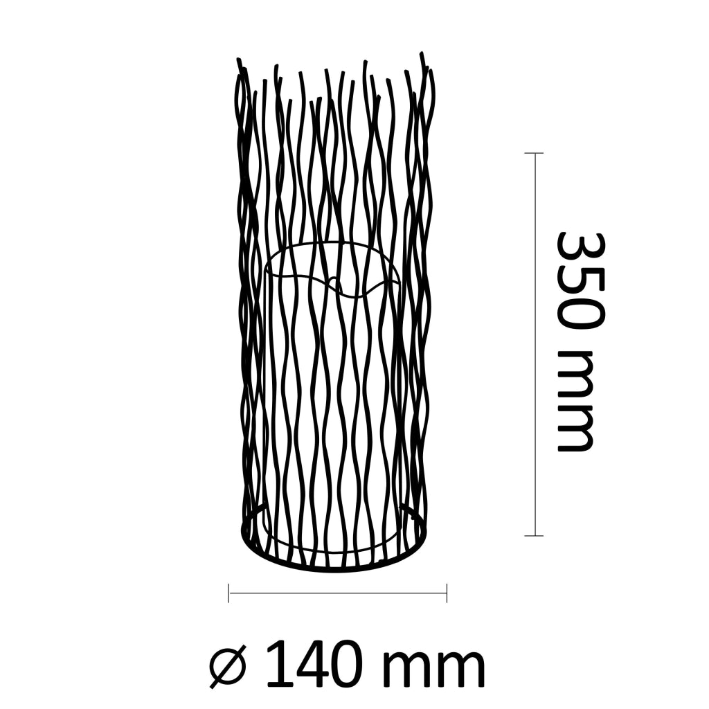 Lampada LED decorativa NYBORG 35cm nera IP44 Polux