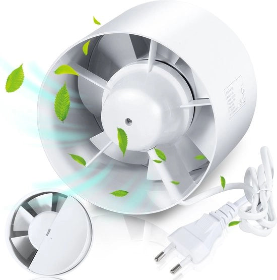 Ventilatore di soffitto con sistema di valvola di sfogo all'indietro - sistema di scarico dell'aria 150 mm