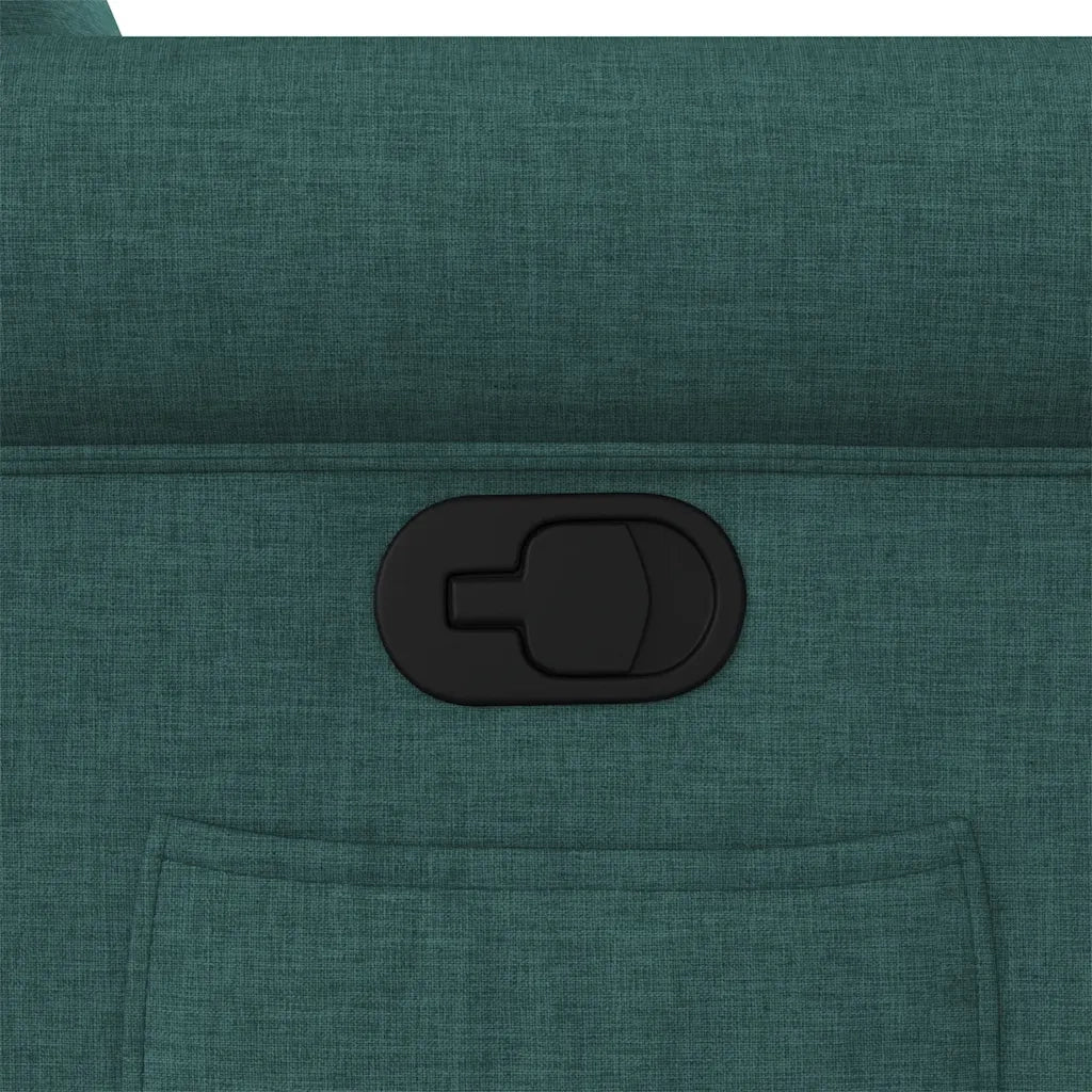 Poltrona Reclinabile in Tessuto Verde Scuro 4015662