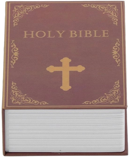 Prodotti Vt - Cassetto di Archiviazione Sicuro - Dizionario della Bibbia - Scatola di Sicurezza con Chiusura a Combinazione - Legno - 1,15 Litri - Adatto per